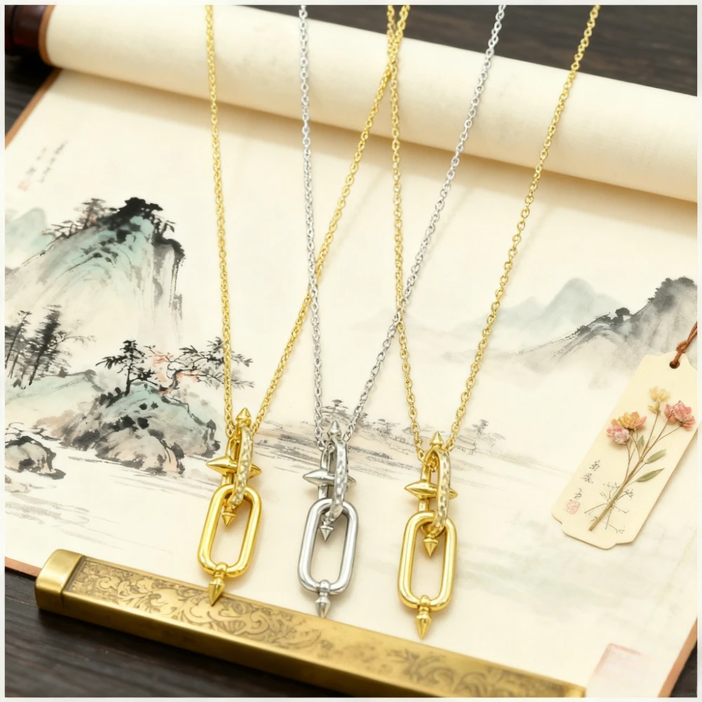 TIF geometric pendant necklace simple personality sweater chain Fashion Jewelry
TIF geometric pendant necklace simple personality sweater chain Fashion Jewelry