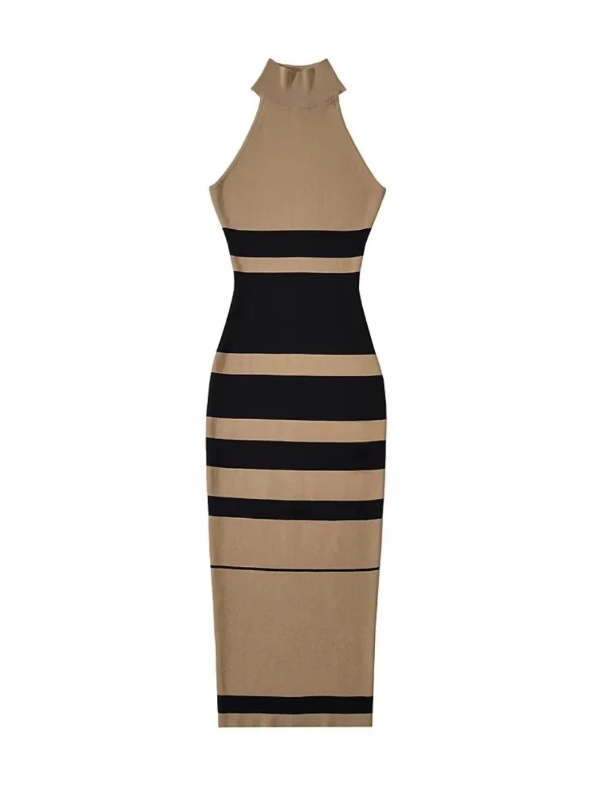 Sexy Stripe Knitted Dress Women's High Waist Long Sleeve Neck Hanging Tight Fit Dress Commute Style Spring Collection 2023
Sexy Stripe Knitted Dress Women's High Waist Long Sleeve Neck Hanging Tight Fit Dress Commute Style Spring Collection 2023