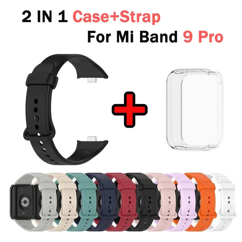 Soft Silicone Strap and One-piece Full Protective Case for Xiaomi Mi Band 9 Pro Strap Smart Band
Soft Silicone Strap and One-piece Full Protective Case for Xiaomi Mi Band 9 Pro Strap Smart Band