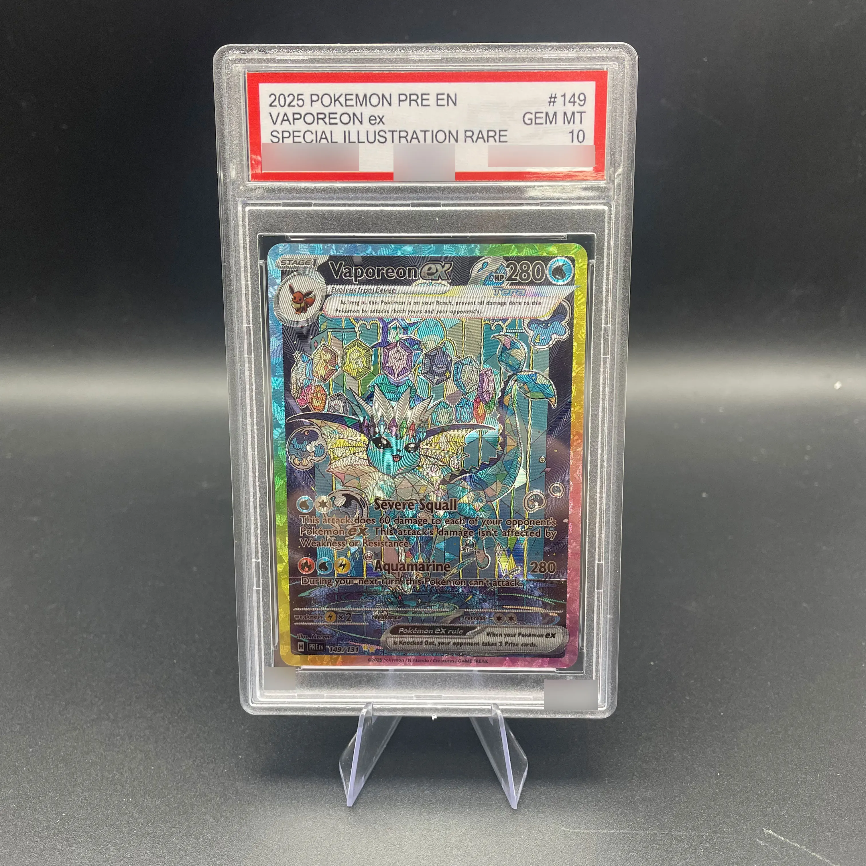 DIY PTCG SPECIAL ILLUSTRATION RARE VAPOREON ex Collection Card 10Points Rating Card English version Anime Game Card Gift
DIY PTCG SPECIAL ILLUSTRATION RARE VAPOREON ex Collection Card 10Points Rating Card English version Anime Game Card Gift