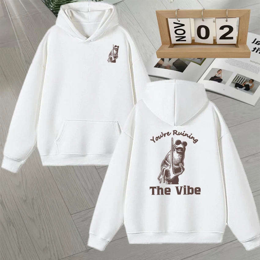 Funny Marcus The Worm Meme Double Sided Print Hoodies You're Ruining The Vibe Humor Graphic Pullover Men Women Fleece Sweatshirt
Funny Marcus The Worm Meme Double Sided Print Hoodies You're Ruining The Vibe Humor Graphic Pullover Men Women Fleece Sweatshirt