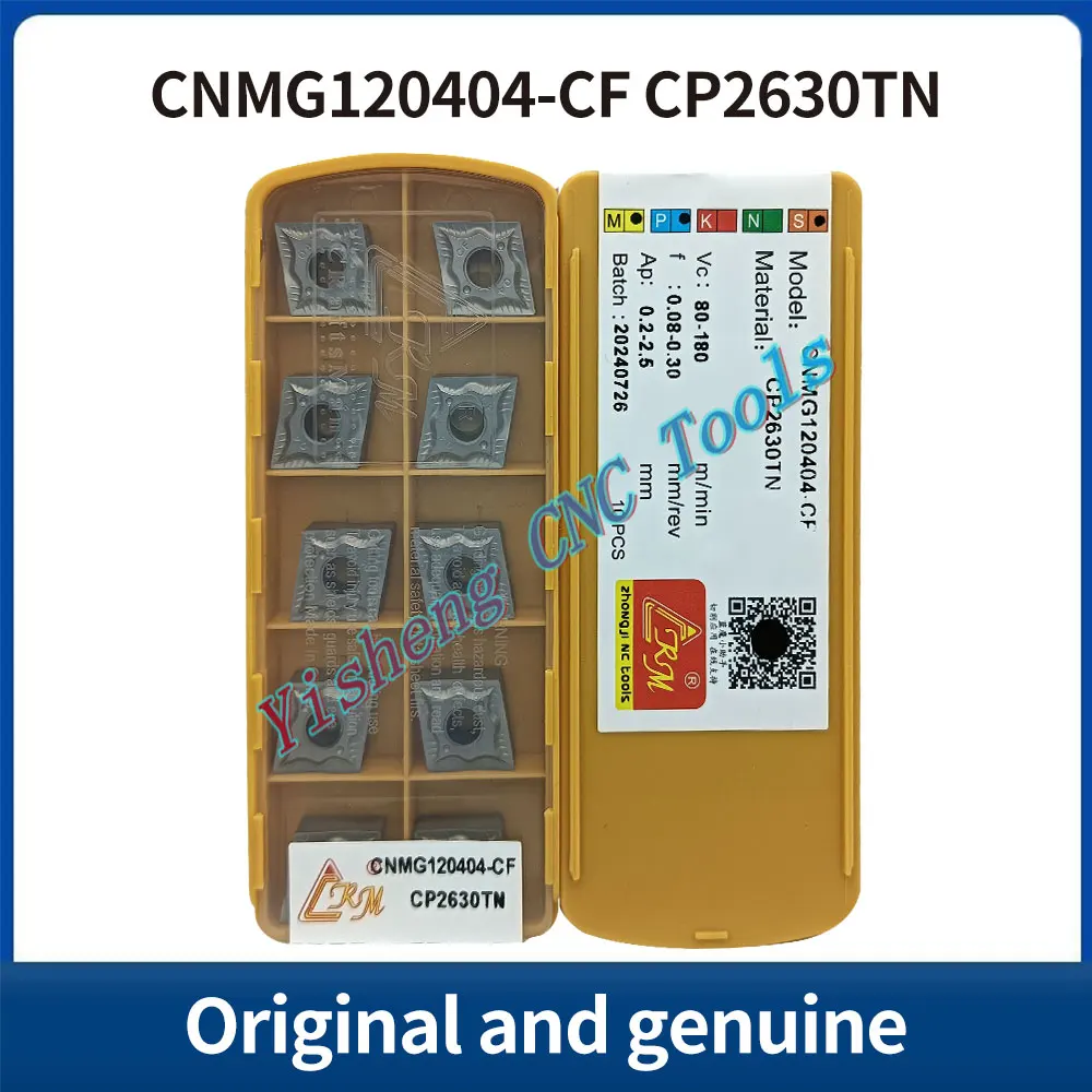 CRM CNMG120404-CF CNMG120408-CF CNMG120412-CF CP2430 CC1135G2 CP2630TN Original Genuine Genuine CNC blades
CRM CNMG120404-CF CNMG120408-CF CNMG120412-CF CP2430 CC1135G2 CP2630TN Original Genuine Genuine CNC blades