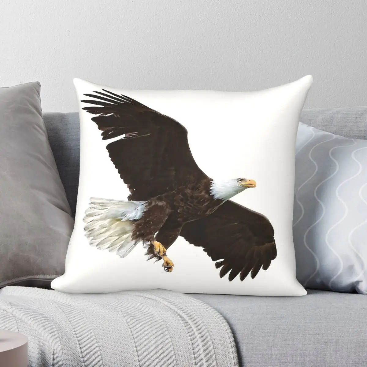 Amazing Bald Eagle Square Pillowcase Polyester Linen Velvet Pattern Zip Decor Bed Cushion Cover
Amazing Bald Eagle Square Pillowcase Polyester Linen Velvet Pattern Zip Decor Bed Cushion Cover