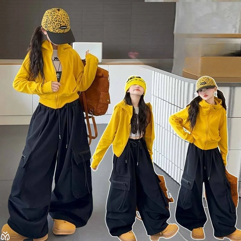 autumn child clothes yellow black teen girl hooded sweatshirt jacket zip coat camouflage cargo pants junior kid clothes outfits
autumn child clothes yellow black teen girl hooded sweatshirt jacket zip coat camouflage cargo pants junior kid clothes outfits