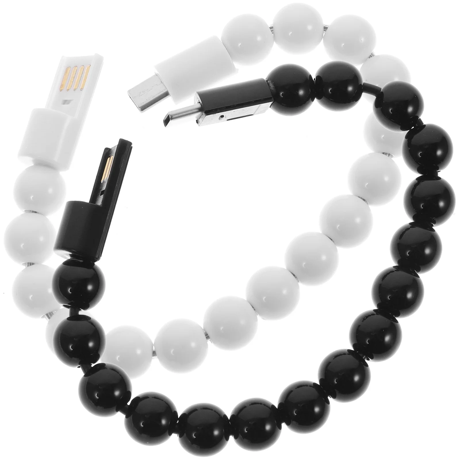 2 Pcs Magnetic USB Data Cable Bead Bracelet Creative 2 in 1 Travel Brightly Colored Detachable Synchronous Charging Data
2 Pcs Magnetic USB Data Cable Bead Bracelet Creative 2 in 1 Travel Brightly Colored Detachable Synchronous Charging Data