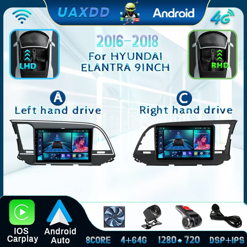 Android Car Radio For Hyundai Elantra 2016-2018 HD Multimedia Player Navigation Carplay Audio Auto Speakers DVD precise GPS9inch
Android Car Radio For Hyundai Elantra 2016-2018 HD Multimedia Player Navigation Carplay Audio Auto Speakers DVD precise GPS9inch