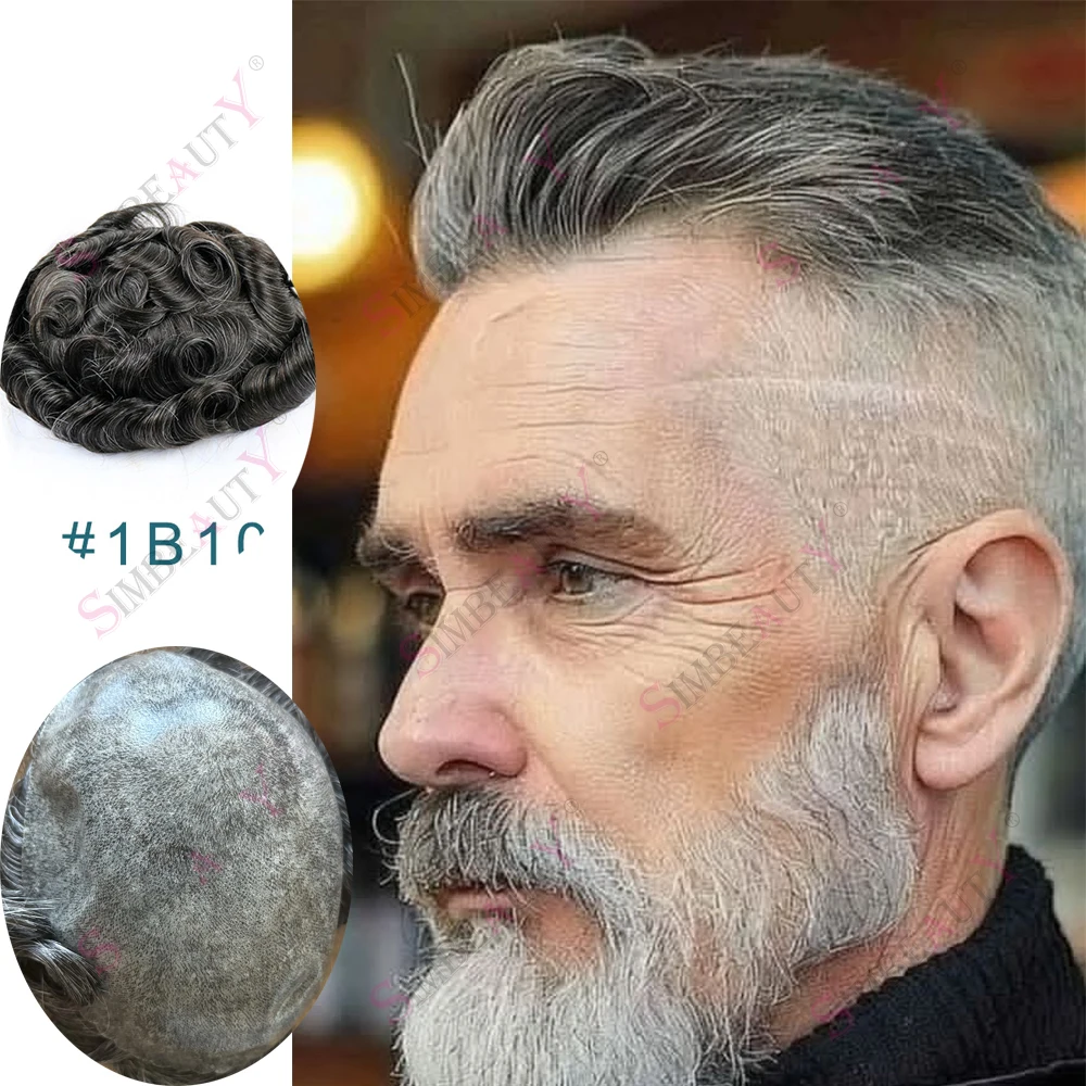 Undetectable 1B10# 100% Human Hair Men Toupee Natural Hairline Durable Thin Skin PU Base Male Capillary Prosthesi Black Grey Wig
Undetectable 1B10# 100% Human Hair Men Toupee Natural Hairline Durable Thin Skin PU Base Male Capillary Prosthesi Black Grey Wig