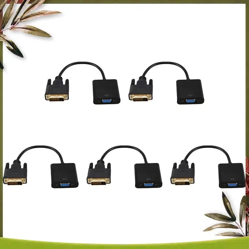 ABDW-5X Кабель-переходник DVI-VGA 1080P Кабель DVI-D-VGA 24+1 25-контактный преобразователь DVI «папа» на 15-контактный разъем VGA для дисплея
ABDW-5X Кабель-переходник DVI-VGA 1080P Кабель DVI-D-VGA 24+1 25-контактный преобразователь DVI «папа» на 15-контактный разъем VGA для дисплея