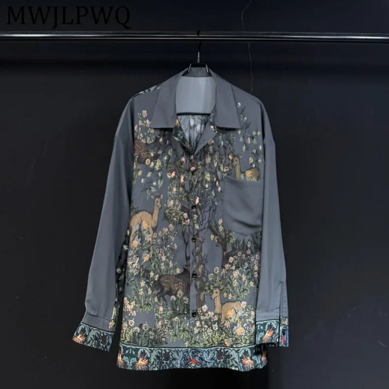 MWJLPWQ Vintage Print Long-Sleeve Shirt For Men Turn-Down Collar Loose Fit High Street Style Floral Casual Tops Summer New 15948
MWJLPWQ Vintage Print Long-Sleeve Shirt For Men Turn-Down Collar Loose Fit High Street Style Floral Casual Tops Summer New 15948