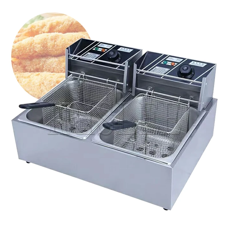 New Electric Fryer Machine Household 6L Multiple Functions Small Automatic Constant Temperature Stainless Steel Fryer
New Electric Fryer Machine Household 6L Multiple Functions Small Automatic Constant Temperature Stainless Steel Fryer