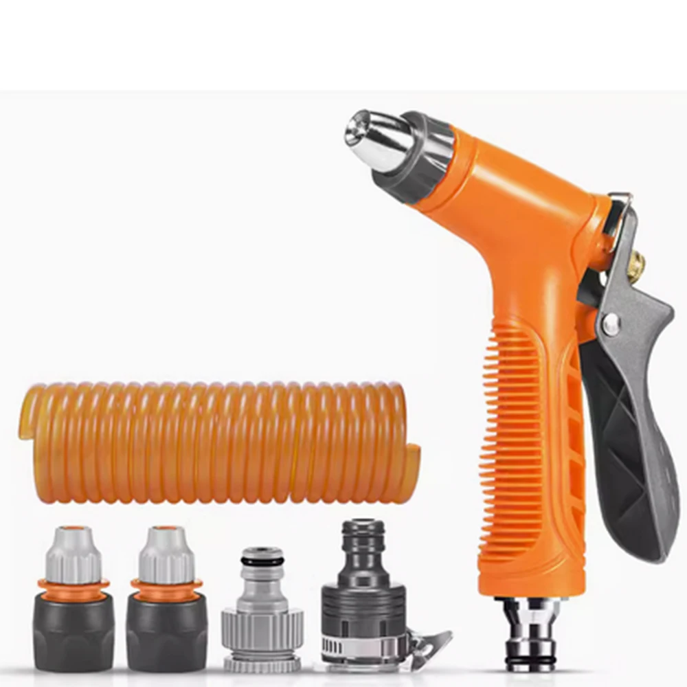 15M Pressure Spring Hose Garden Water Gun Portable Water Car Washer Car Styling Washer Brass Alloy Water Spray Nozzle arma
15M Pressure Spring Hose Garden Water Gun Portable Water Car Washer Car Styling Washer Brass Alloy Water Spray Nozzle arma