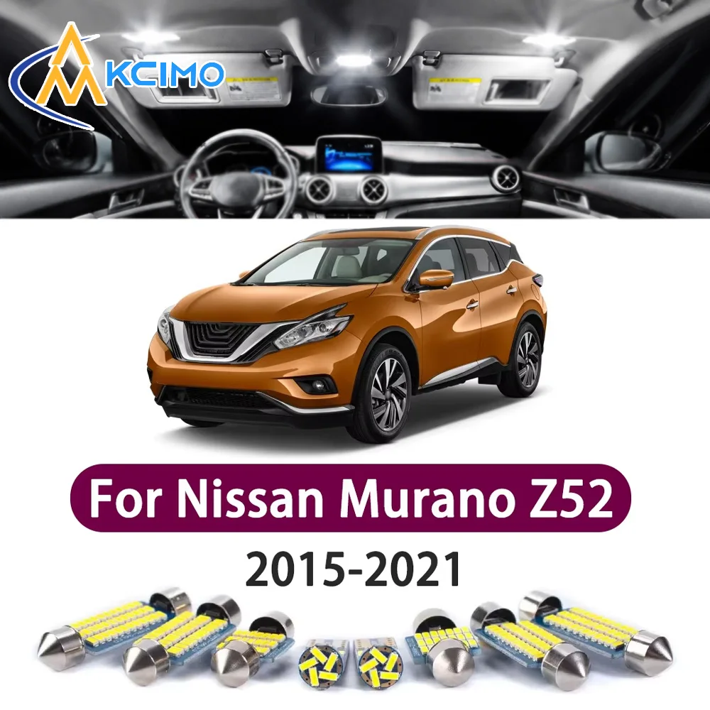 High Lumen CANBUS Error Free LED Interior Light Kit For Nissan Murano Z52 2015-2021 Door Trunk Reading Dome Lamp Bulbs Set
High Lumen CANBUS Error Free LED Interior Light Kit For Nissan Murano Z52 2015-2021 Door Trunk Reading Dome Lamp Bulbs Set