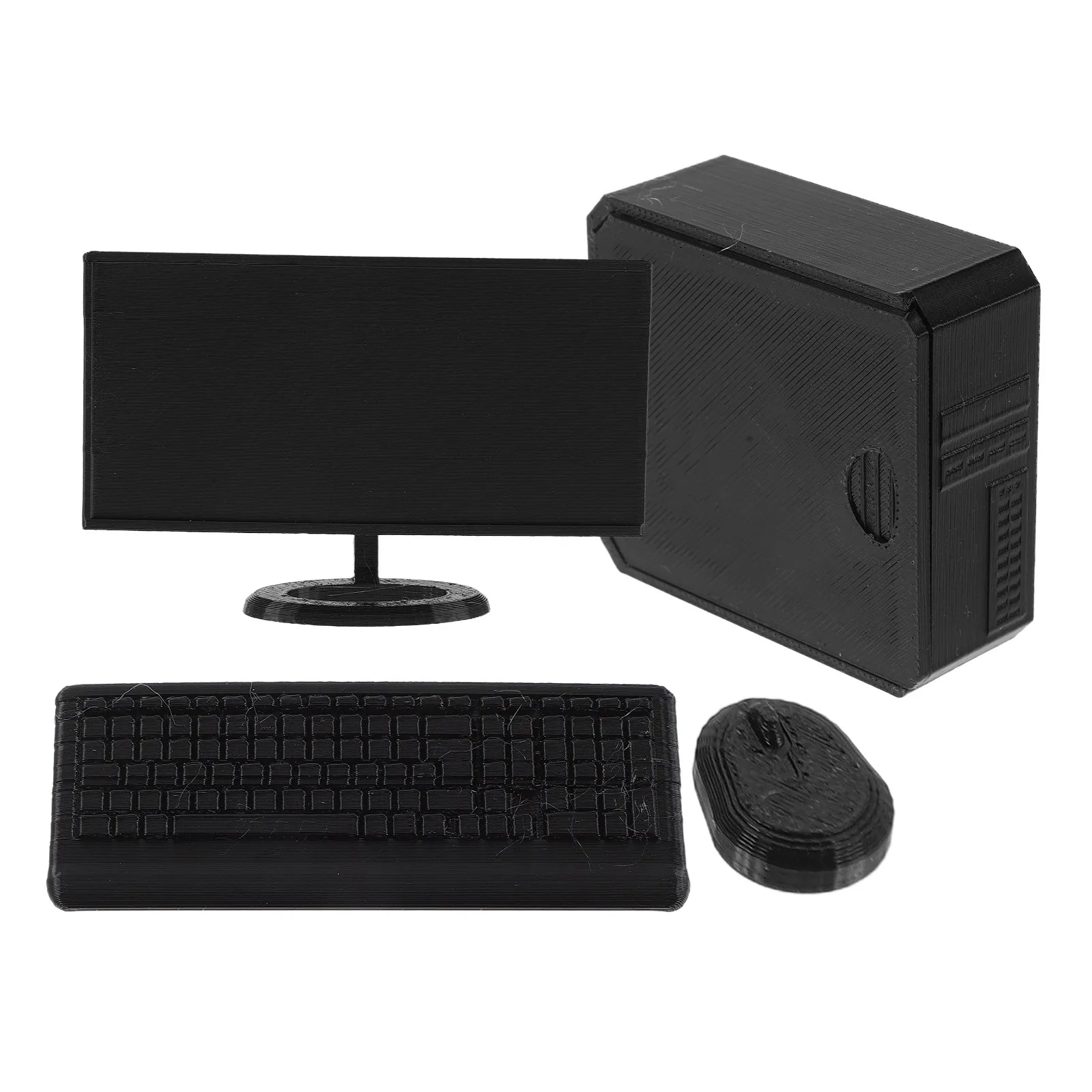 2Sets Miniature Computer Set 1:6 Scale Simulation Desktop Keyboard Mouse for Dollhouse Interior Office Furniture Accessories
2Sets Miniature Computer Set 1:6 Scale Simulation Desktop Keyboard Mouse for Dollhouse Interior Office Furniture Accessories