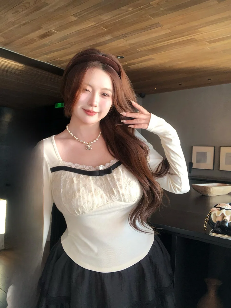 Annie Sweet Desire Lace Knot Splice High Elastici Knitted Sweater plus Size Slimming Top Girl's Daily Wear
Annie Sweet Desire Lace Knot Splice High Elastici Knitted Sweater plus Size Slimming Top Girl's Daily Wear