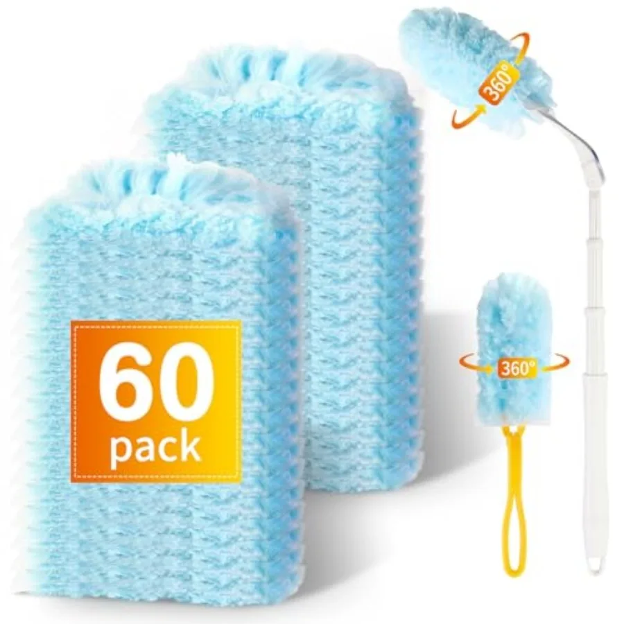 Heavy Duty Duster Refills for Swiffer Duster, Multisurface 360 Dusters with 3Feet Extendable Handle and 1 Short Handle, 5X Micr
Heavy Duty Duster Refills for Swiffer Duster, Multisurface 360 Dusters with 3Feet Extendable Handle and 1 Short Handle, 5X Micr