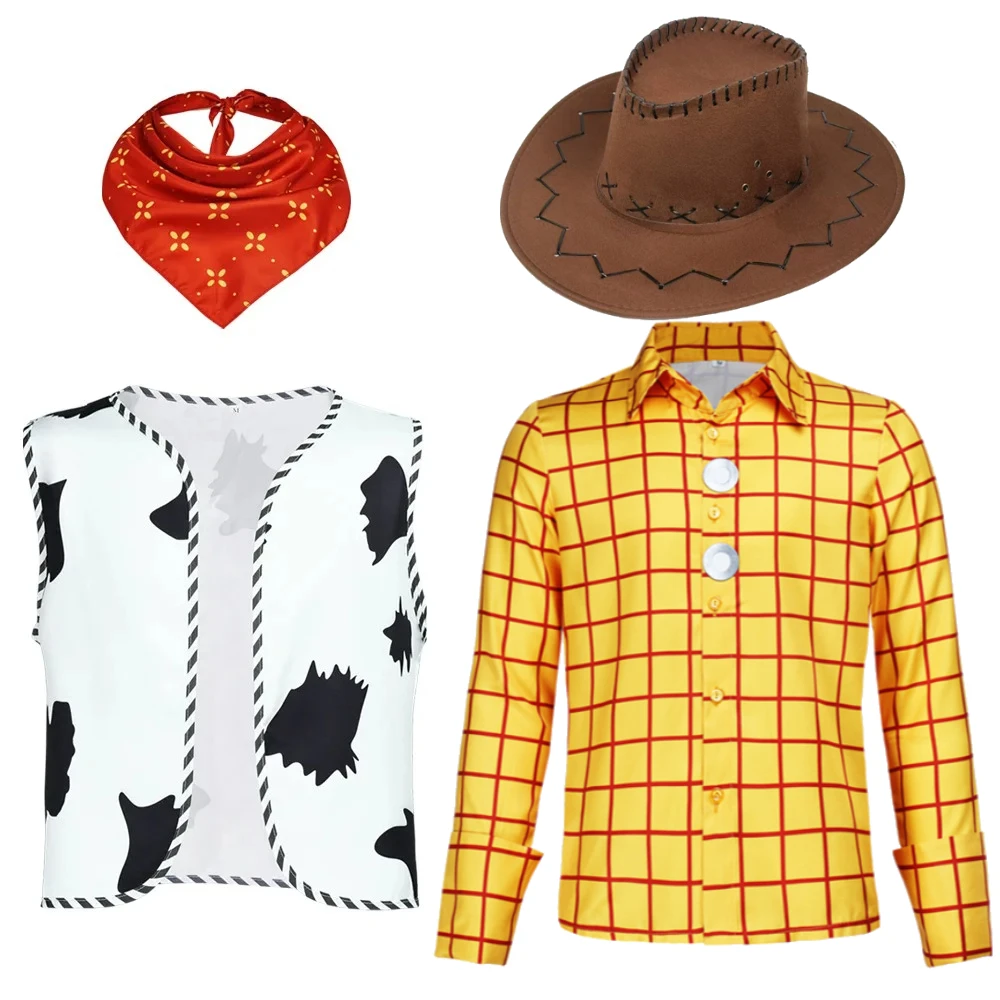 Movie Toy Cos Costume Tracy Cosplay Shirt Vest Scarf Halloween Carnival Masquerade Suit Cowboy Sheriff Role-playing Costume
Movie Toy Cos Costume Tracy Cosplay Shirt Vest Scarf Halloween Carnival Masquerade Suit Cowboy Sheriff Role-playing Costume