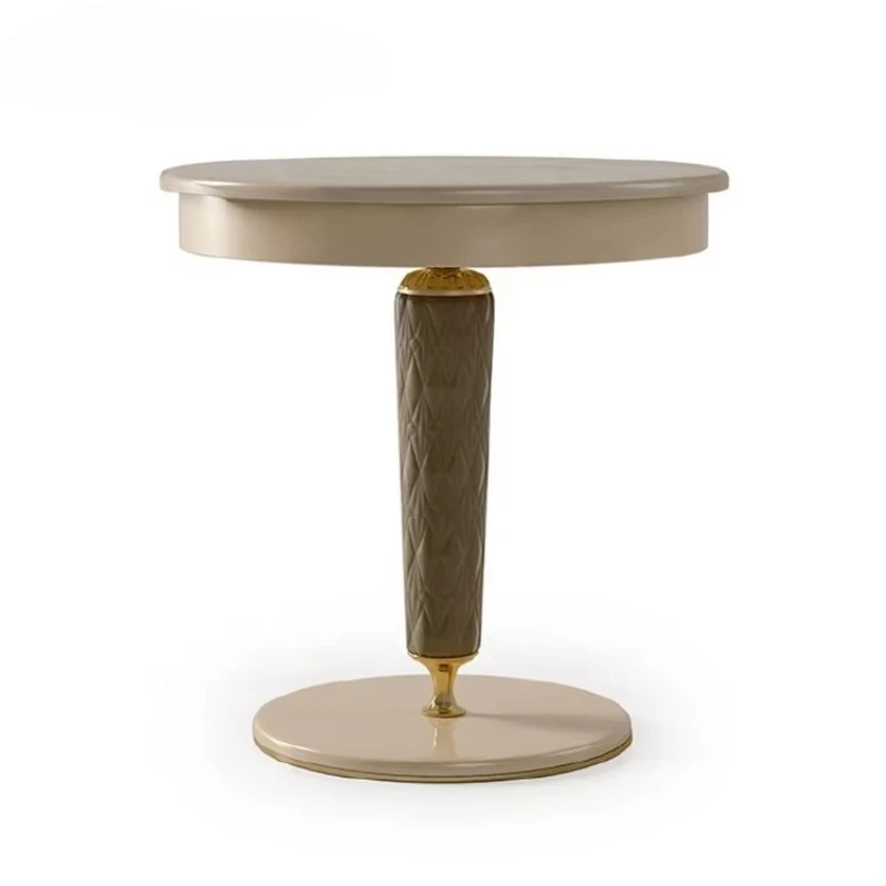 Living room furniture sofa side table luxury leather upholstered round coffee side table
Living room furniture sofa side table luxury leather upholstered round coffee side table