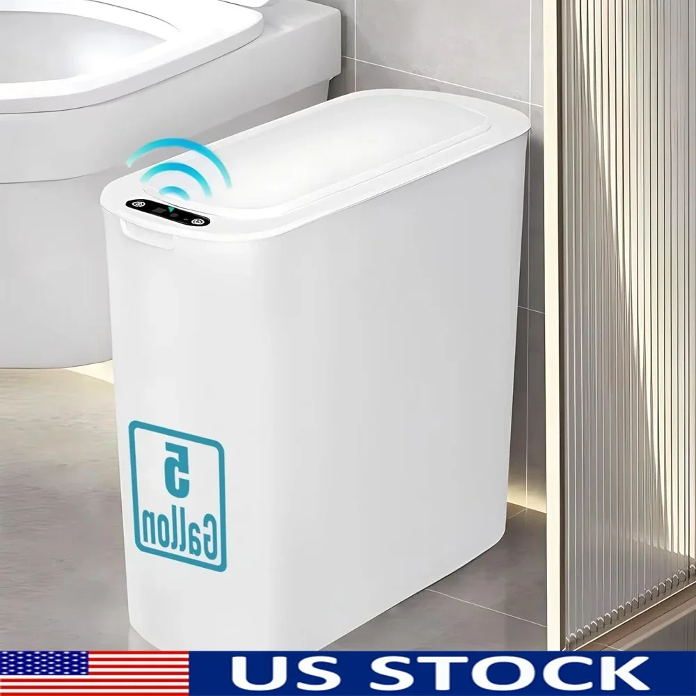 5 Gallon Touchless Motion Sensor Trash Can Automatic Lid Removable Waste Basket Odor Seal Bathroom Bedroom Living Room
5 Gallon Touchless Motion Sensor Trash Can Automatic Lid Removable Waste Basket Odor Seal Bathroom Bedroom Living Room