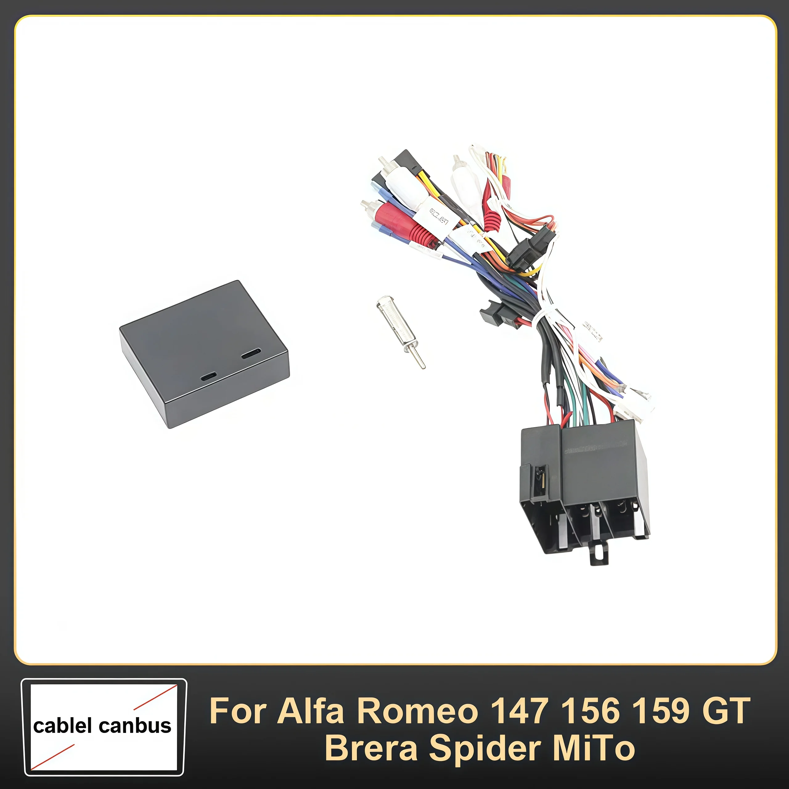 16 Pin Wiring Harness Canbus Decoder Audio RCA Plug ISO Cable Adapter for Alfa Romeo 147 156 159 GT Brera Spider MiTo
16 Pin Wiring Harness Canbus Decoder Audio RCA Plug ISO Cable Adapter for Alfa Romeo 147 156 159 GT Brera Spider MiTo