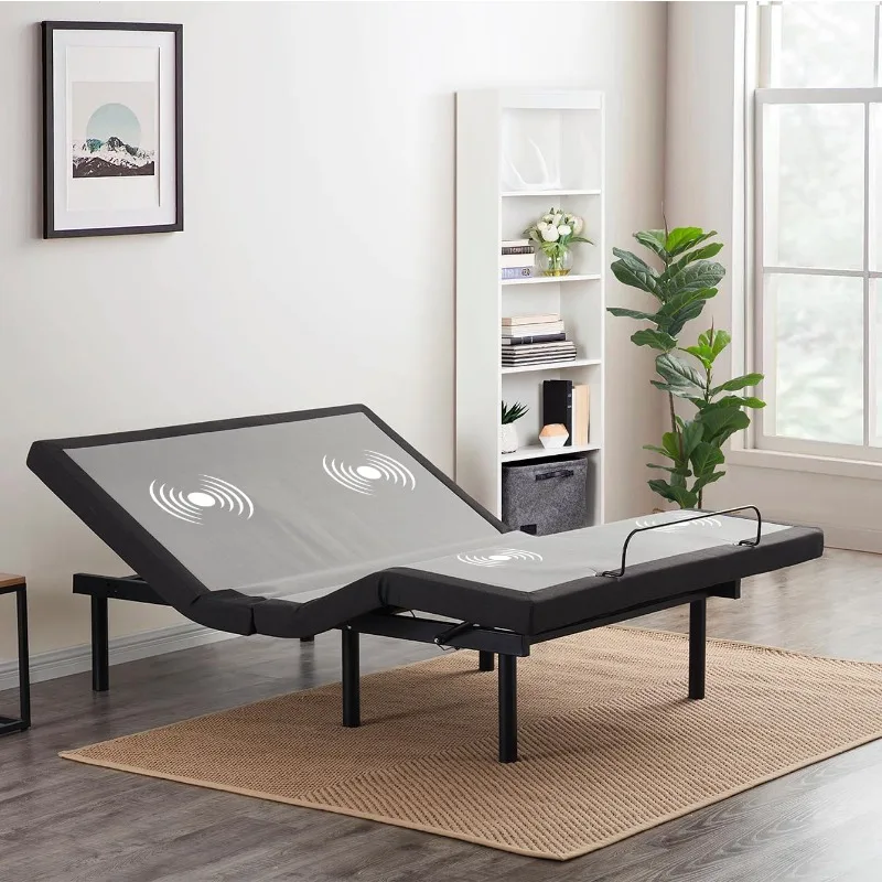 Adjustable Bed Frame, Adjustable Zero Gravity Massage Bed Frame with Wireless Remote, Adjustable Bed Base Head
Adjustable Bed Frame, Adjustable Zero Gravity Massage Bed Frame with Wireless Remote, Adjustable Bed Base Head