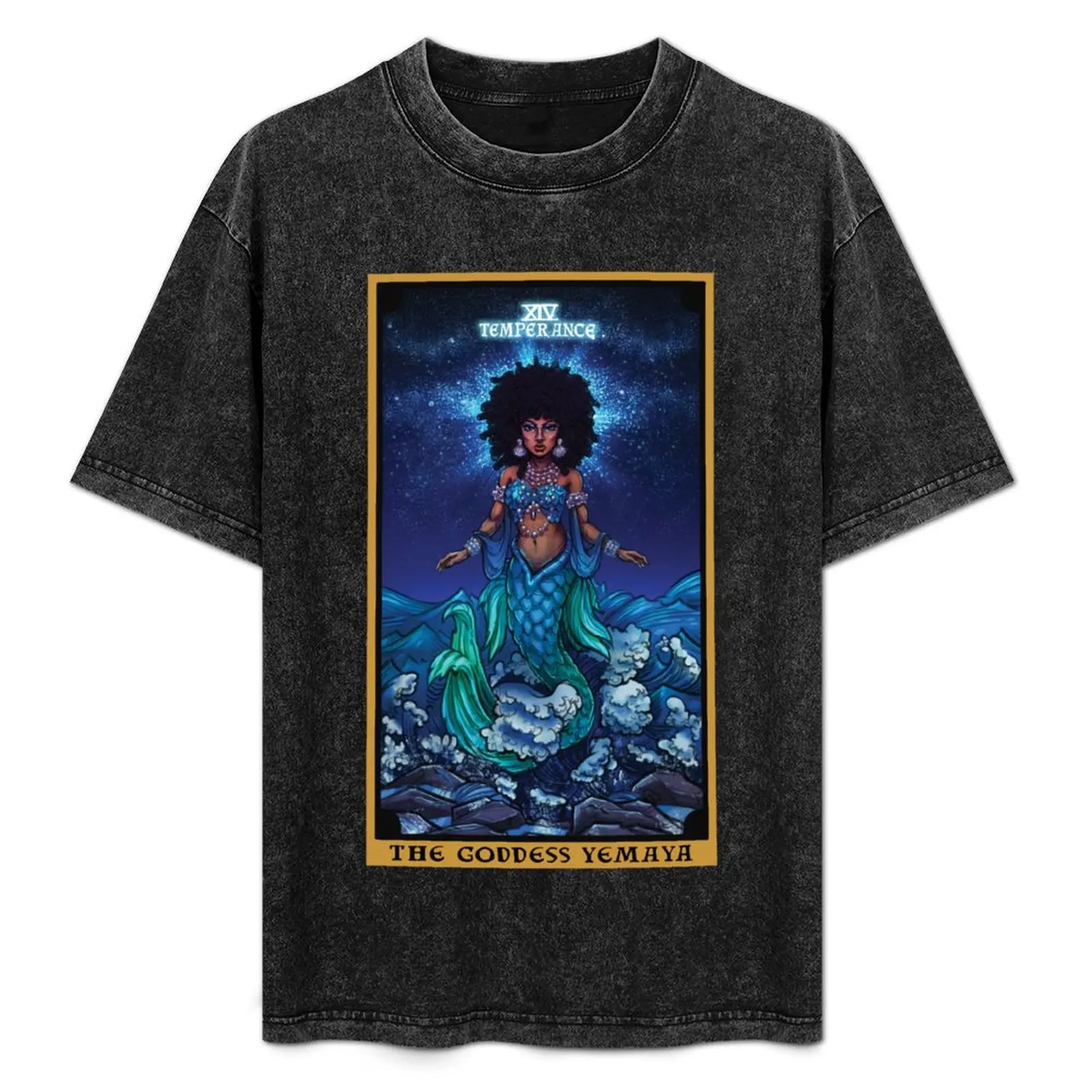 The Goddess Yemaya Temperance Tarot Card T-Shirt Outdoor Work Short Sleeve Top
The Goddess Yemaya Temperance Tarot Card T-Shirt Outdoor Work Short Sleeve Top