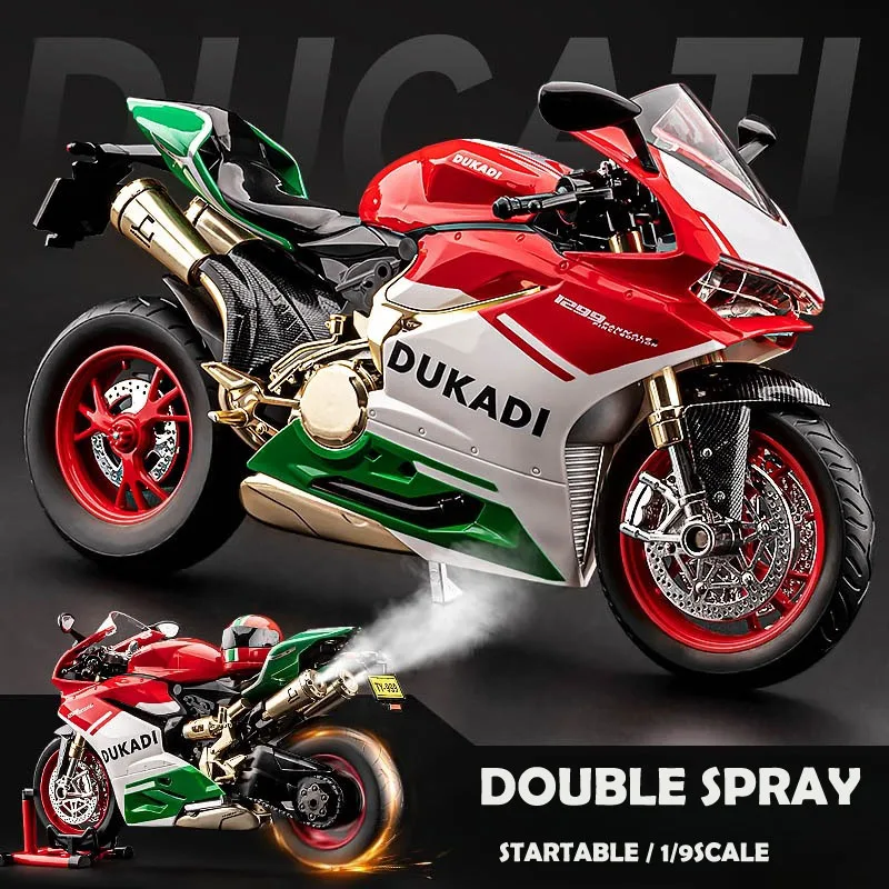 Simulation Spray 1:9 Ducati 1199 Super Motorcycle Alloy Model Diecast Collection Miniature Voiture Gift for Boyfriend Home Decor
Simulation Spray 1:9 Ducati 1199 Super Motorcycle Alloy Model Diecast Collection Miniature Voiture Gift for Boyfriend Home Decor
