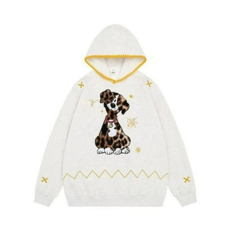 Новый стиль, модное свободное пальто для пар, бестселлер, осенняя американская плюшевая толстовка с капюшоном и вышивкой в пятнах собаки для мужчин и женщин
Новый стиль, модное свободное пальто для пар, бестселлер, осенняя американская плюшевая толстовка с капюшоном и вышивкой в пятнах собаки для мужчин и женщин