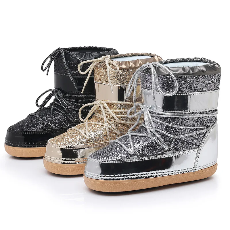 Winter Women Snow Boots Outdoor Comfortable Space Boot Female Warm Shiny Sequins Ski Boots Girls Waterproof Non-slip Ankle Boots
Winter Women Snow Boots Outdoor Comfortable Space Boot Female Warm Shiny Sequins Ski Boots Girls Waterproof Non-slip Ankle Boots