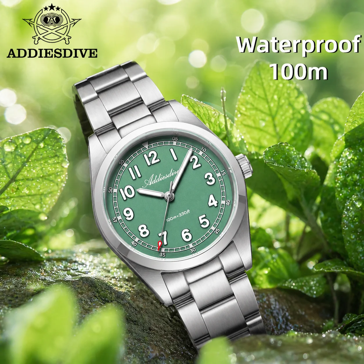 ADDIESDIVE 36mm Sapphire Glass Women's Quartz Wristwatches Super Luminous 100m Waterproof Watches Stainless Steel Wristwatches
ADDIESDIVE 36mm Sapphire Glass Women's Quartz Wristwatches Super Luminous 100m Waterproof Watches Stainless Steel Wristwatches