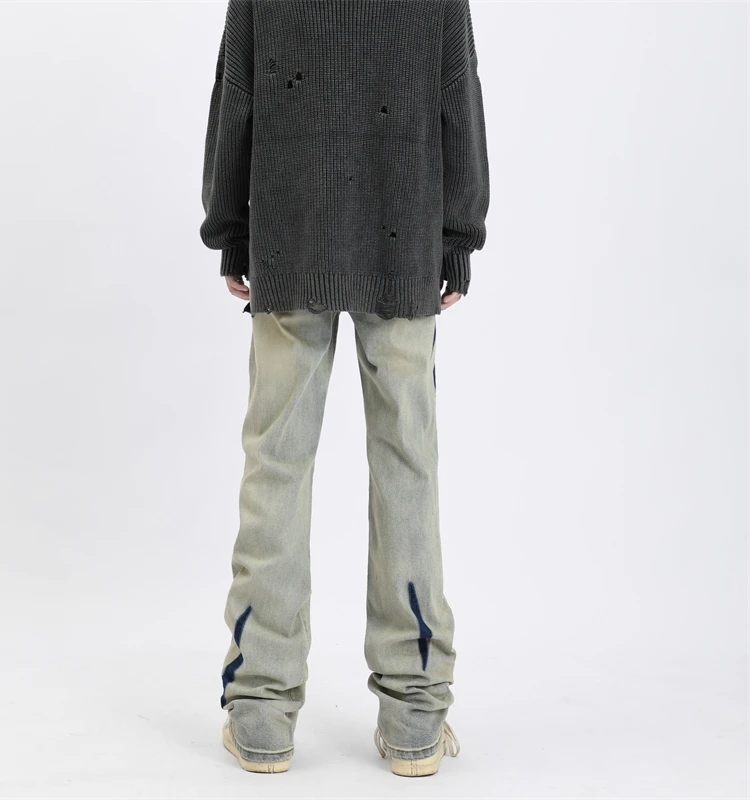 Мужские джинсы в стиле ретро-американский стритстайл, с небольшим дизайном, весна-осень, желтые, с эффектом кислотной стирки, широкие прямые брюки
Мужские джинсы в стиле ретро-американский стритстайл, с небольшим дизайном, весна-осень, желтые, с эффектом кислотной стирки, широкие прямые брюки