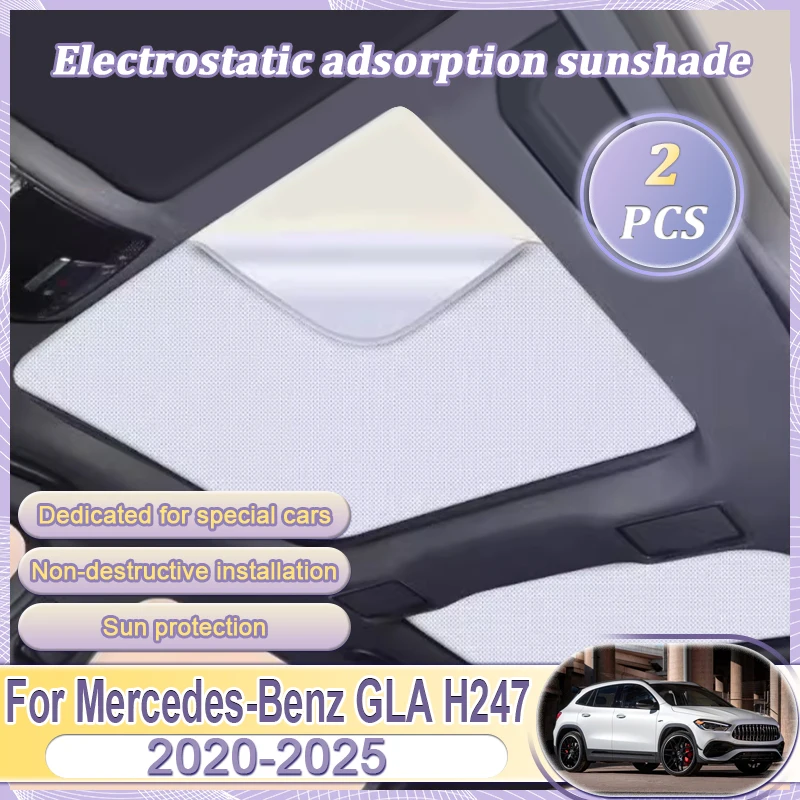 Солнцезащитный козырек на крышу автомобиля, подходящий для Mercedes-Benz GLA H247 2020-2025 2022, электростатический адсорбционный люк, солнцезащитный козырек, затемнение люка
Солнцезащитный козырек на крышу автомобиля, подходящий для Mercedes-Benz GLA H247 2020-2025 2022, электростатический адсорбционный люк, солнцезащитный козырек, затемнение люка