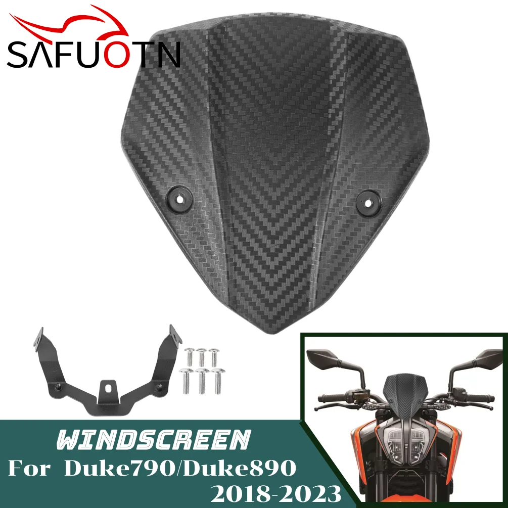 For Duke 790 890 Windshield Windscreen for KTM Duke790 Duke890 2018-2023 Motorcycle Wind Fly Deflector Screen Shield Accessories
For Duke 790 890 Windshield Windscreen for KTM Duke790 Duke890 2018-2023 Motorcycle Wind Fly Deflector Screen Shield Accessories