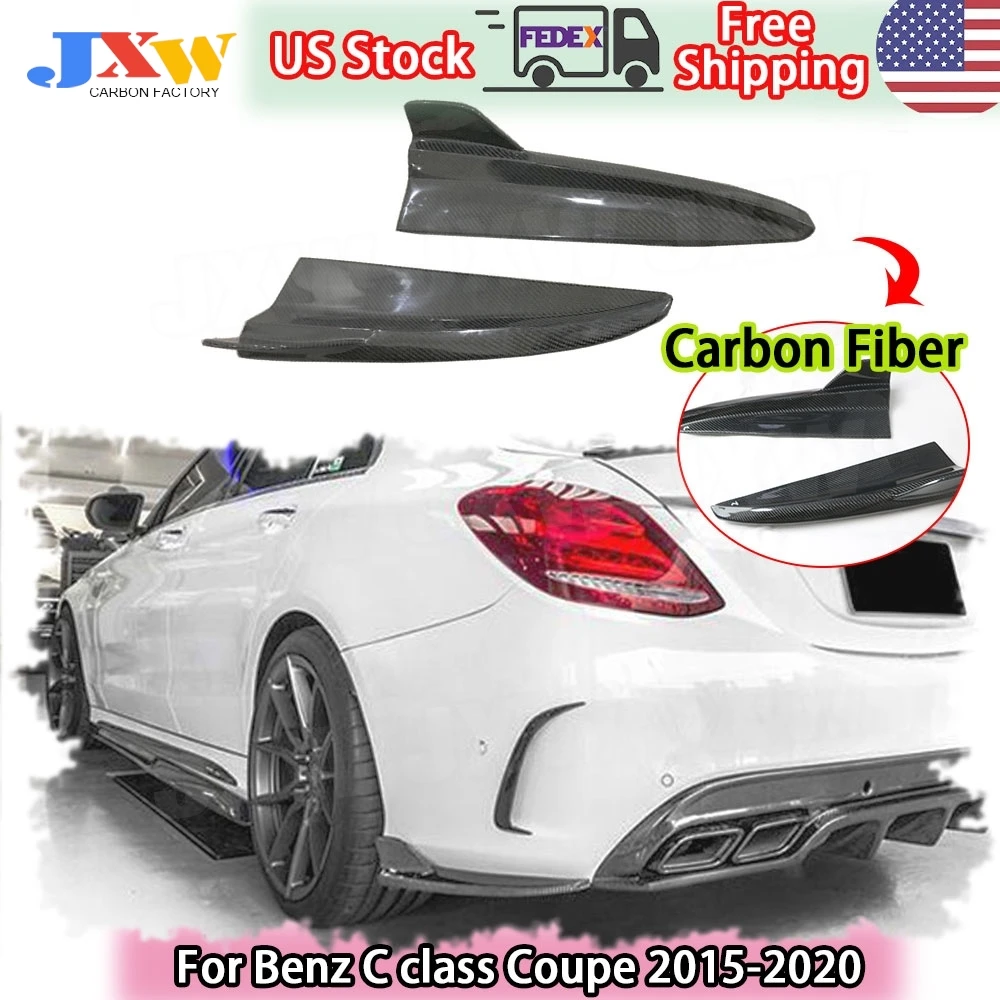 Carbon Fiber Rear Bumper Splitters Canards for Benz C class C205 C200 C250 C300 C43 C63 AMG Coupe 2 Door 2015-2020 Body Kits 
Carbon Fiber Rear Bumper Splitters Canards for Benz C class C205 C200 C250 C300 C43 C63 AMG Coupe 2 Door 2015-2020 Body Kits