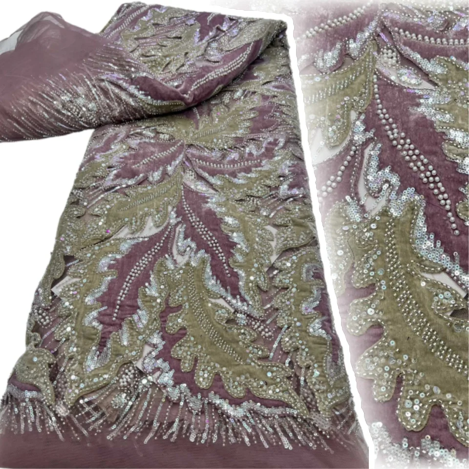 African Black Velvet Beaded Lace Tulle Fabric 2025 High Quality Beaded French Sequins Embroidered Lace Fabric for Sewing AH1322
African Black Velvet Beaded Lace Tulle Fabric 2025 High Quality Beaded French Sequins Embroidered Lace Fabric for Sewing AH1322