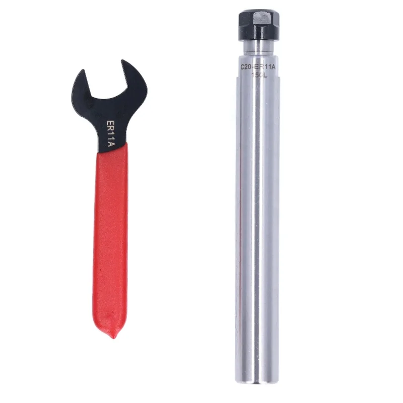 2Pcs Router Collet Extension Rod C20 Holder Straight Shank Tool Set Kit With WrenchC20-ER11A-150L 150mm Shank Length
2Pcs Router Collet Extension Rod C20 Holder Straight Shank Tool Set Kit With WrenchC20-ER11A-150L 150mm Shank Length