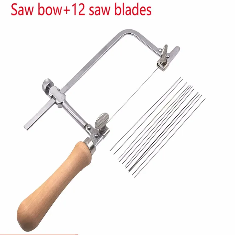 Mini Saw Bow 12 Saw Blades Steel Professional Adjustable Hand Saw for Wood Jewelry Tool Cutting Kit DIY Woodworking Tools Saws
Mini Saw Bow 12 Saw Blades Steel Professional Adjustable Hand Saw for Wood Jewelry Tool Cutting Kit DIY Woodworking Tools Saws