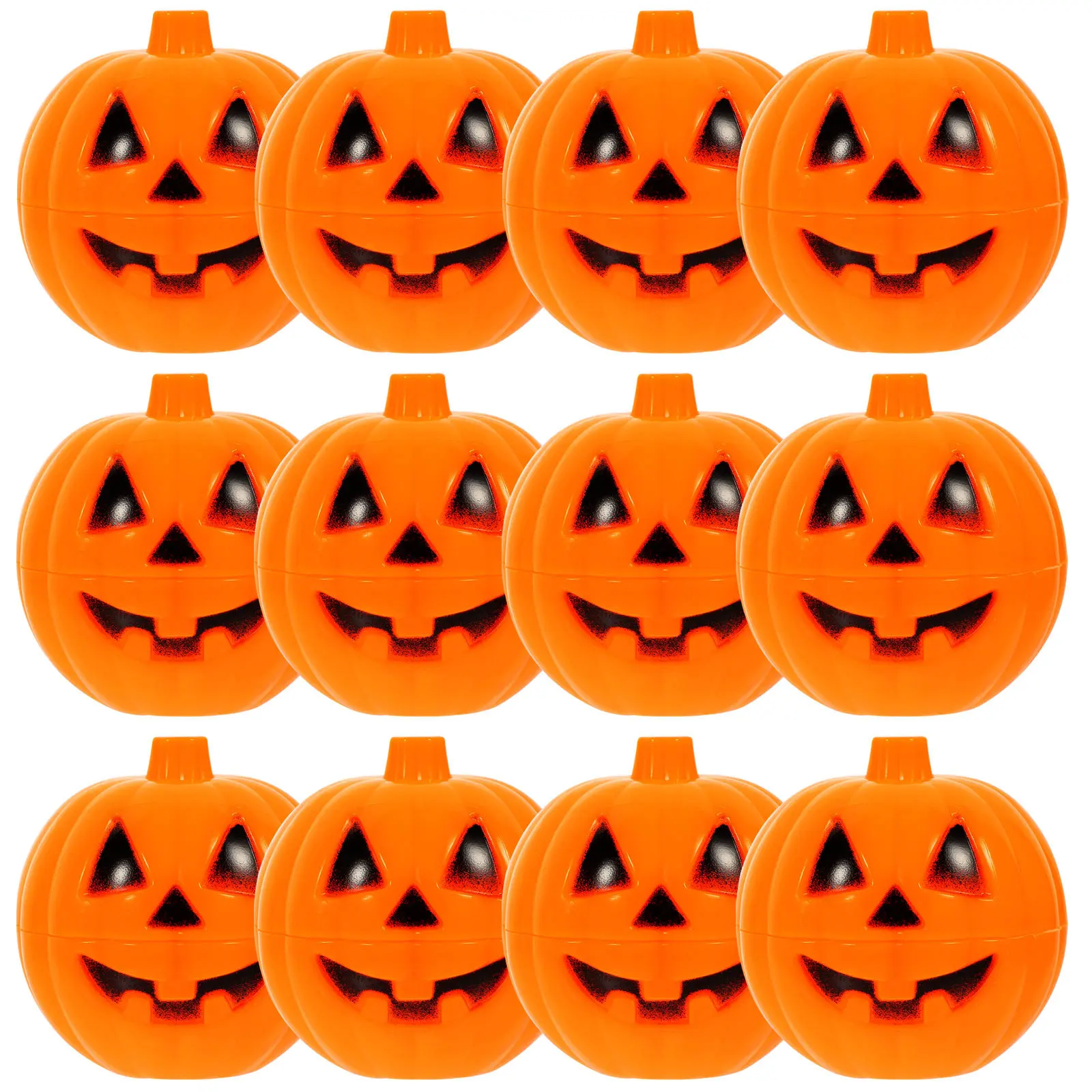12Pcs Plastic Pumpkin Storage Box Halloween Mini Gift Holder Classic Orange Color Ergonomic Design Multifunctional
12Pcs Plastic Pumpkin Storage Box Halloween Mini Gift Holder Classic Orange Color Ergonomic Design Multifunctional