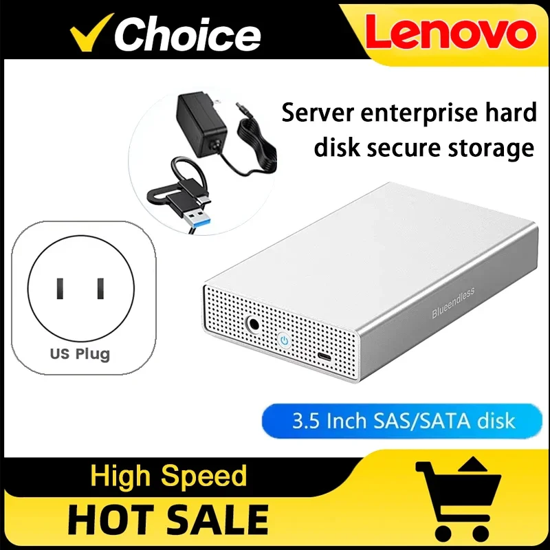 Lenovo SAS hard drive enclosure USB C to 2.5/3.5 inch SAS/SATA HDD box support max 20GB disk speed 5Gbps external hdd case
Lenovo SAS hard drive enclosure USB C to 2.5/3.5 inch SAS/SATA HDD box support max 20GB disk speed 5Gbps external hdd case