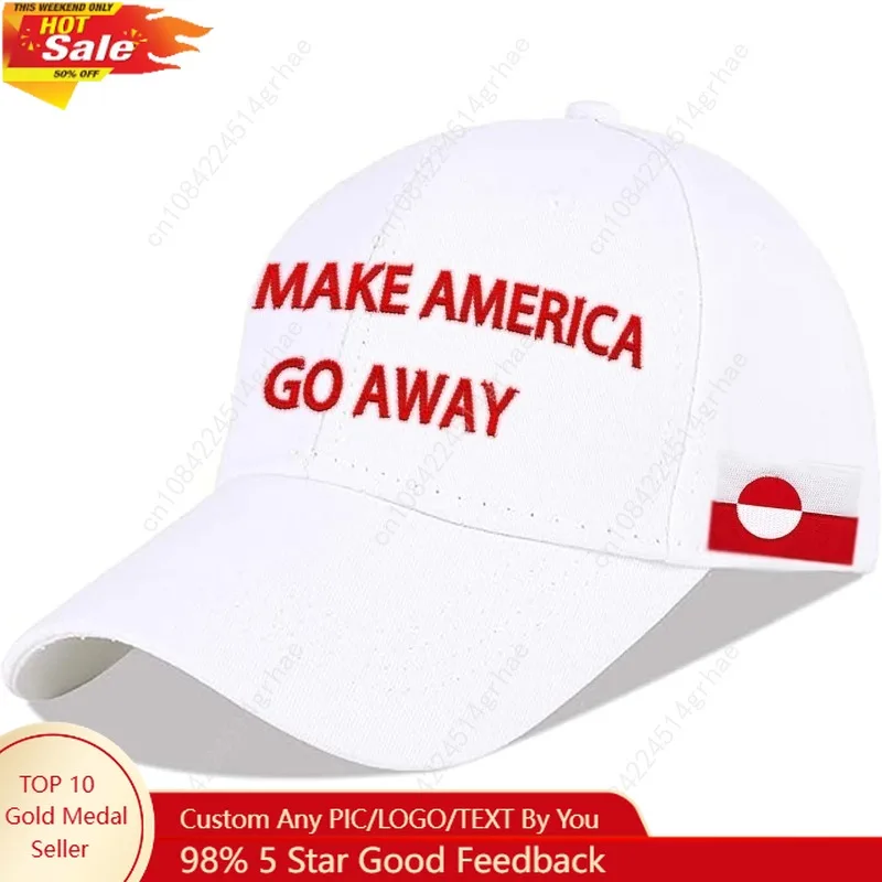 Make Americ Go Away Hat Greenlanders Hats Greenland Embroidery Baseball Cap Adjustable Trucker Caps Dad Hat White
Make Americ Go Away Hat Greenlanders Hats Greenland Embroidery Baseball Cap Adjustable Trucker Caps Dad Hat White