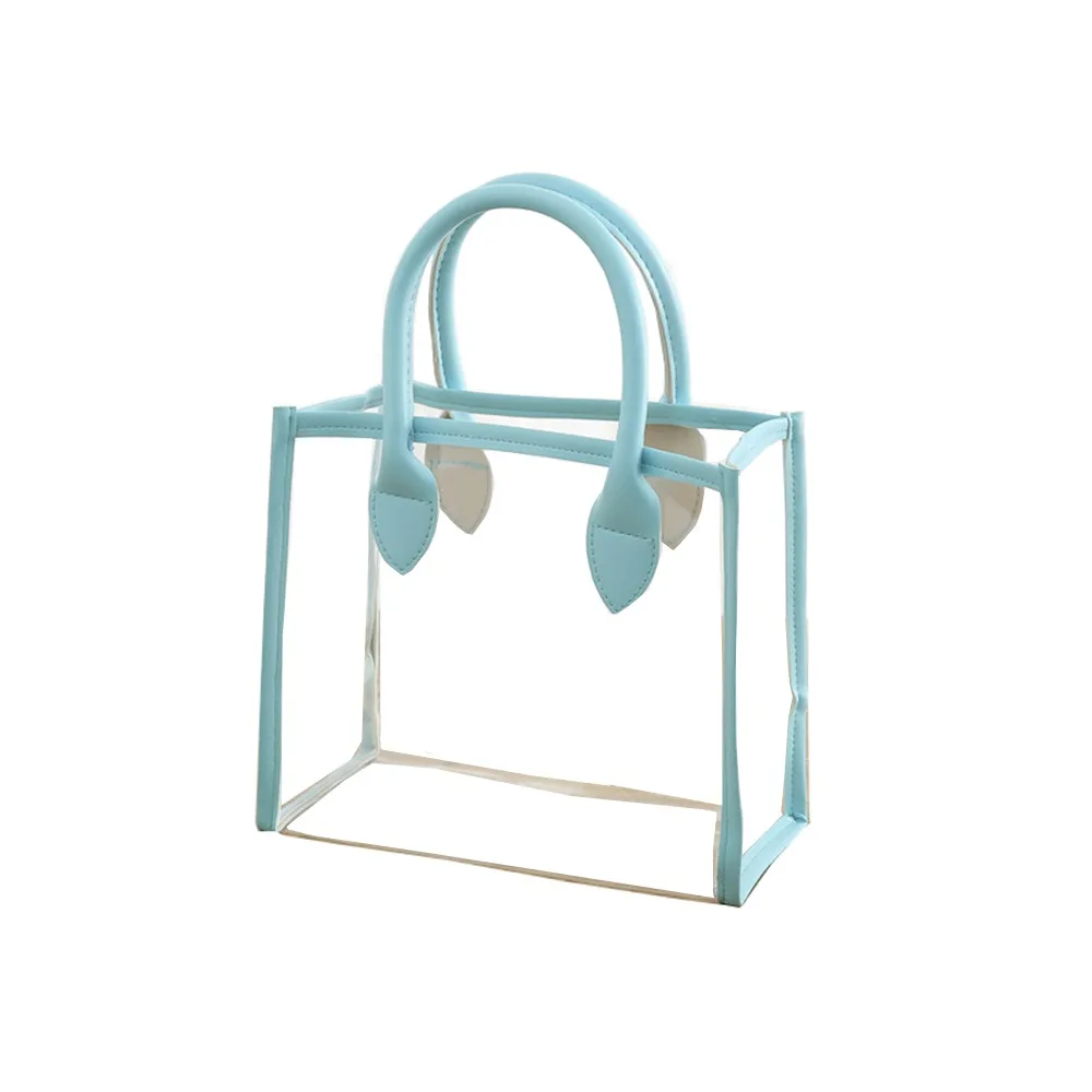 Waterproof Transparent Gift Bag Lightweight Portable Women Shopping Bags with PU Handle Reusable Handhold Packaging Tote Wedding
Waterproof Transparent Gift Bag Lightweight Portable Women Shopping Bags with PU Handle Reusable Handhold Packaging Tote Wedding