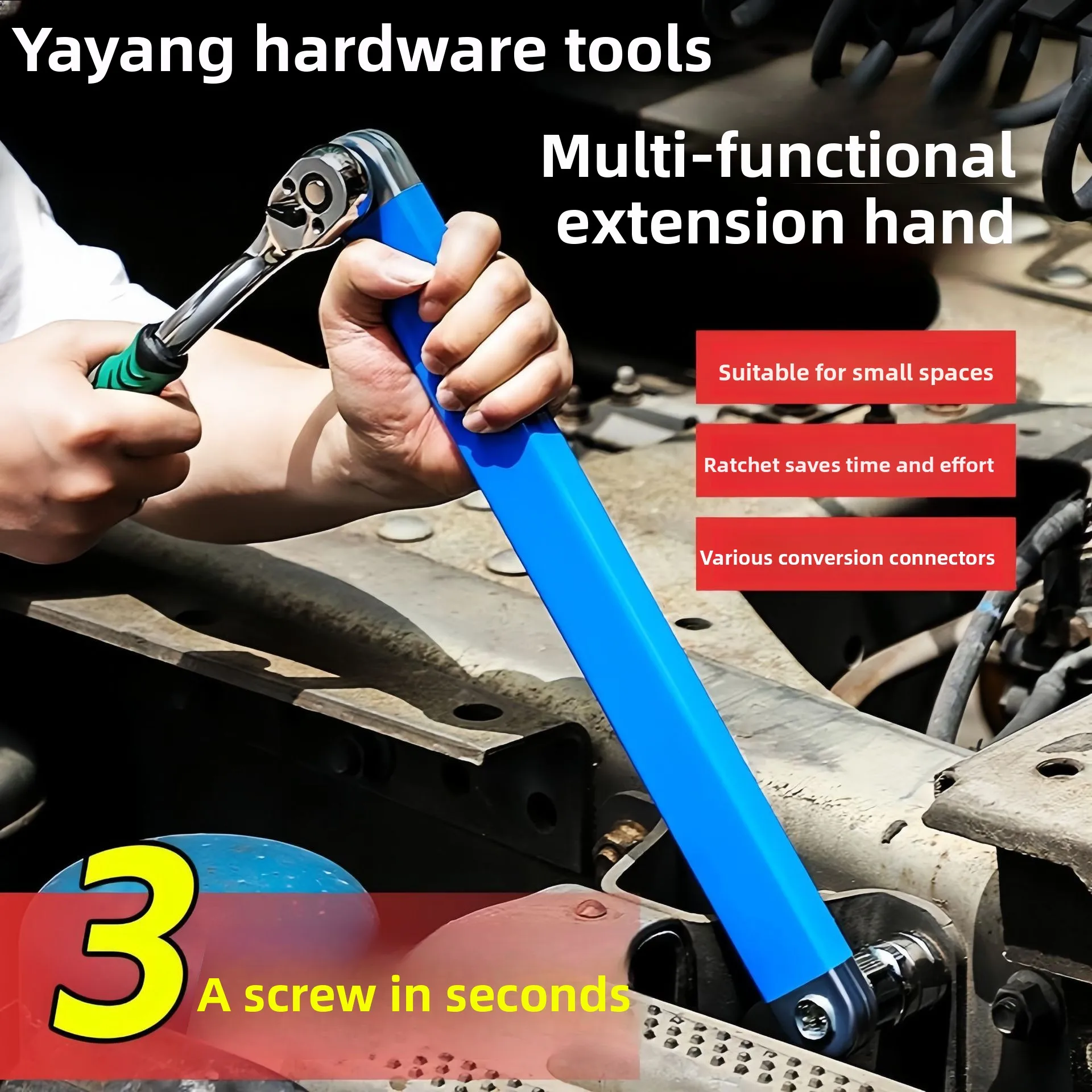 YAXIANG Cross Border Extended Wrench Adjustable Dual Head Ratcheting Chain Tool for Electricians and Auto Repair Labor Saving
YAXIANG Cross Border Extended Wrench Adjustable Dual Head Ratcheting Chain Tool for Electricians and Auto Repair Labor Saving