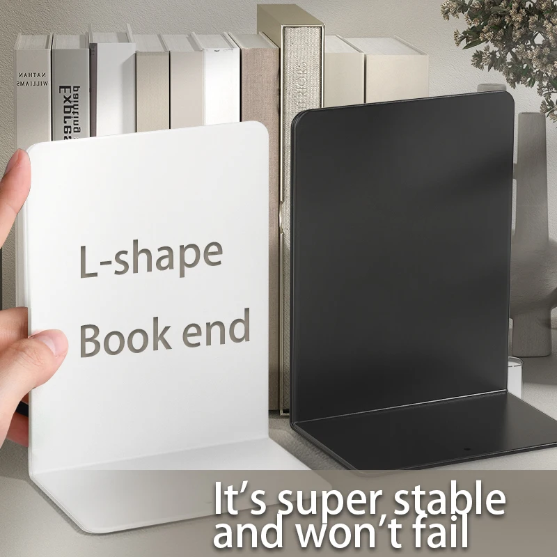 Bookends 6 Pair, White Metal Book Ends, Bookends for Shelves, Book Stopper for Heavy Books, Book Dividers for Home Office
Bookends 6 Pair, White Metal Book Ends, Bookends for Shelves, Book Stopper for Heavy Books, Book Dividers for Home Office