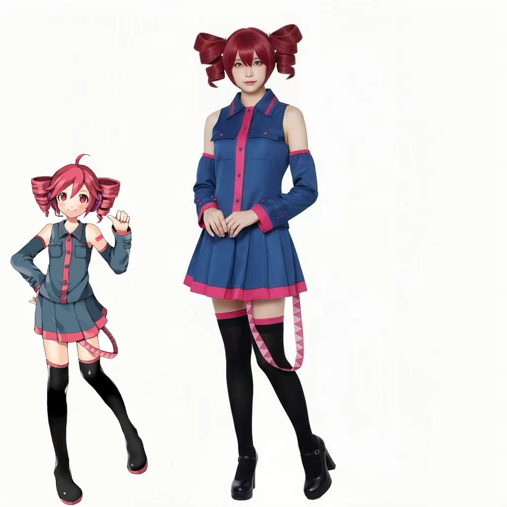 Kasane Teto Cosplay Costume UTAU Formula Outfit Red Military Uniform Full Set Virtual Singer Role Play Party Suit for Women
Kasane Teto Cosplay Costume UTAU Formula Outfit Red Military Uniform Full Set Virtual Singer Role Play Party Suit for Women