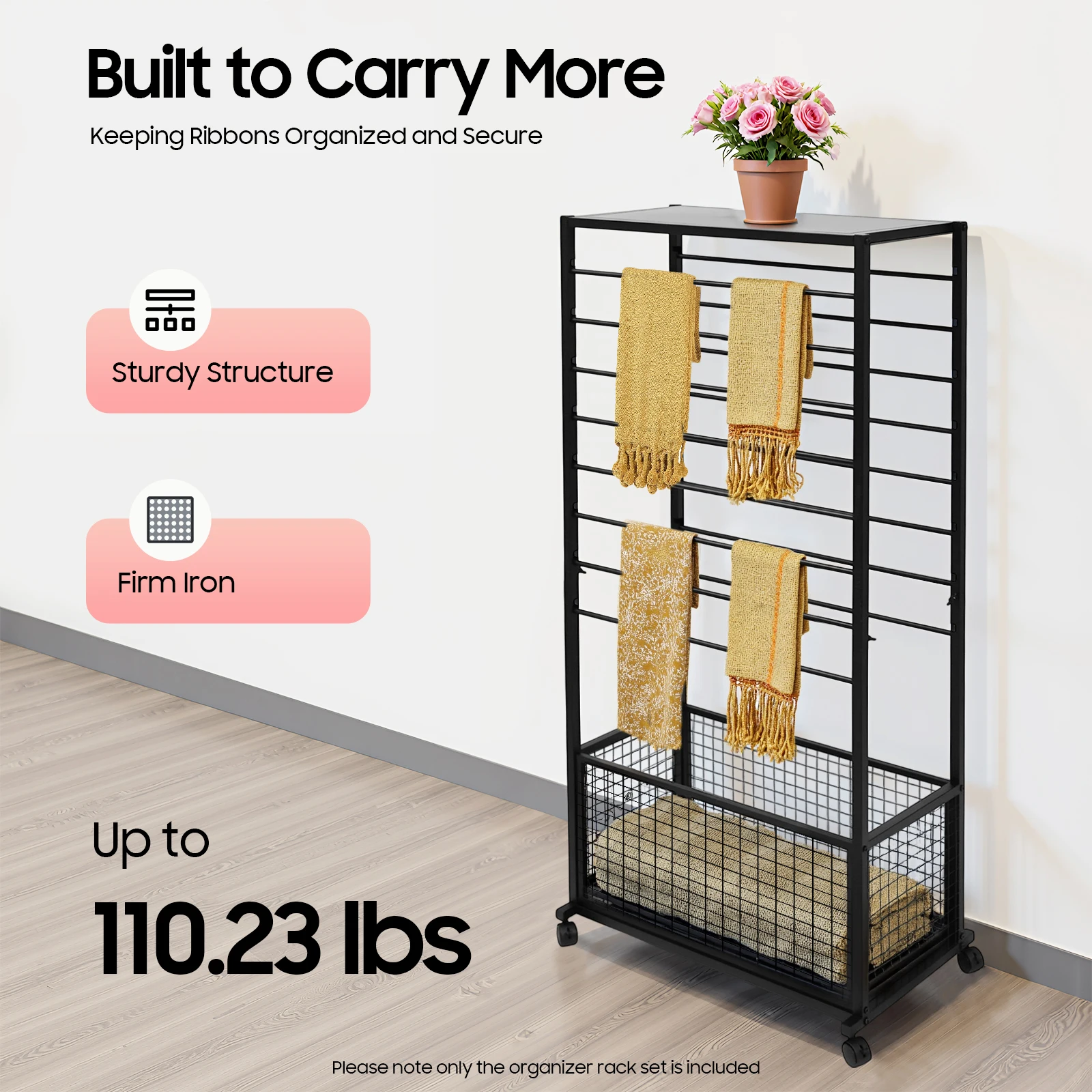 16-Tier Ribbon Storage 50kg Load Ribbon Organizer Rack Freestanding Ribbon Shelf Organiser for Flower Shops Boutique Art Rooms
16-Tier Ribbon Storage 50kg Load Ribbon Organizer Rack Freestanding Ribbon Shelf Organiser for Flower Shops Boutique Art Rooms