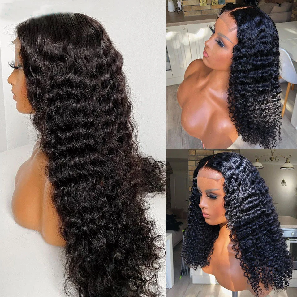 Natural Black Preplucked Glueless Soft 180Density 26“Long Kinky Curly Deep Lace Front Wig For Black Women With BabyHair Daily
Natural Black Preplucked Glueless Soft 180Density 26“Long Kinky Curly Deep Lace Front Wig For Black Women With BabyHair Daily