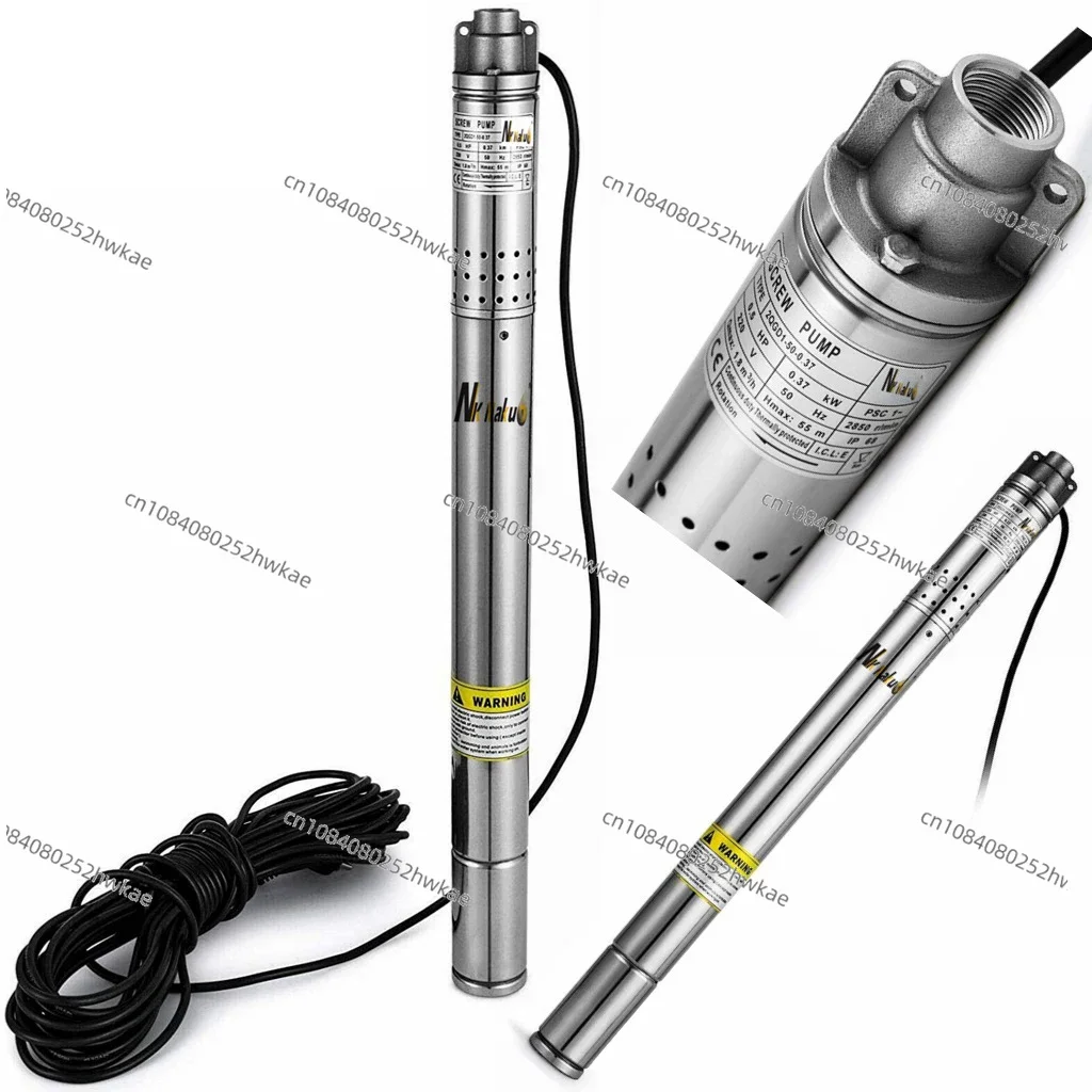 50mm Diameter Submersible Deep Well Pump 1000L/h 2 Inch Water Pump 304 Stainless Steel Pump Body
50mm Diameter Submersible Deep Well Pump 1000L/h 2 Inch Water Pump 304 Stainless Steel Pump Body