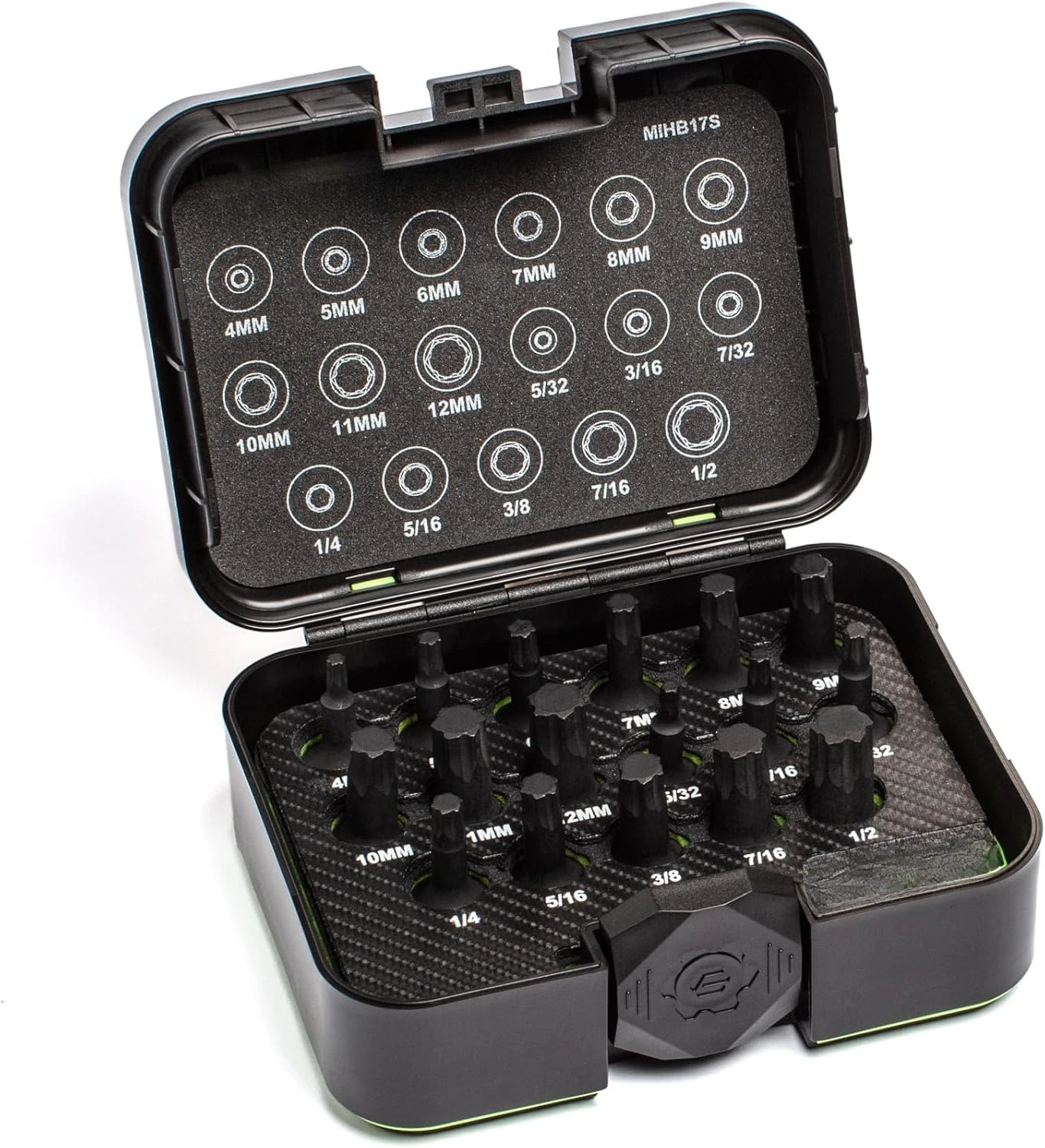 17-PC - Master 3/8" Drive R.P.T. Impact Hex Driver Set | Sizes 4-12MM & 5/32-1/2"| Made With S2 Steel |Factory Direct Sales
17-PC - Master 3/8" Drive R.P.T. Impact Hex Driver Set | Sizes 4-12MM & 5/32-1/2"| Made With S2 Steel |Factory Direct Sales