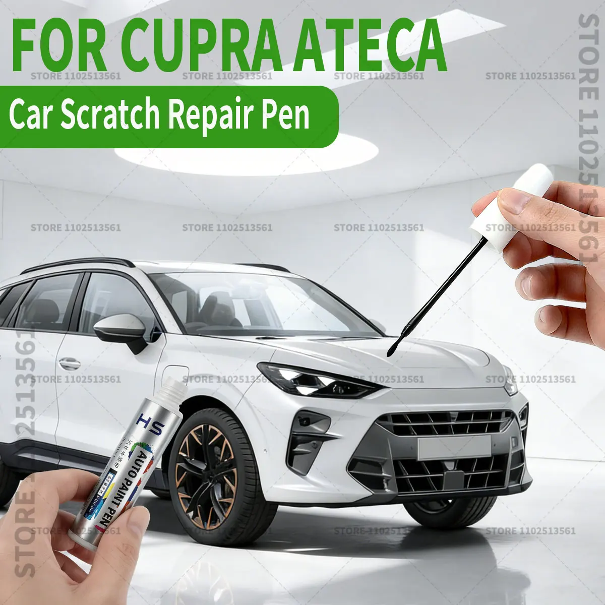 Ручка-корректор для ремонта автомобильной краски CUPRA Ateca, аксессуары для устранения царапин, цвета: белый, черный, серебристый, синий, бархатный красный, темно-лесной синий
Ручка-корректор для ремонта автомобильной краски CUPRA Ateca, аксессуары для устранения царапин, цвета: белый, черный, серебристый, синий, бархатный красный, темно-лесной синий