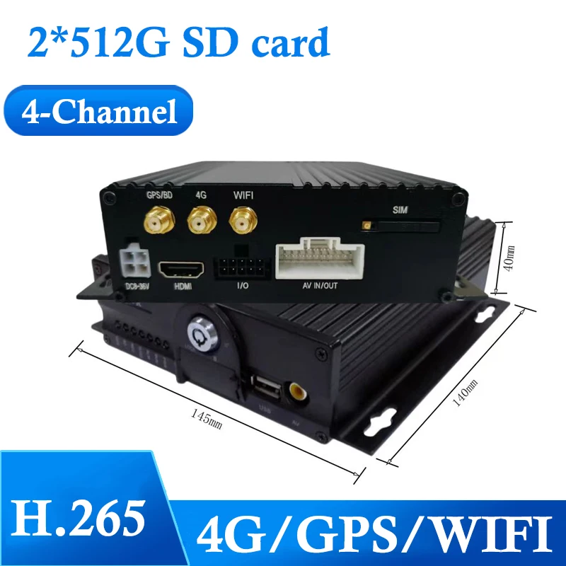 4-канальный видеорегистратор с двумя SD-картами и 4G/GPS/WIFI автомобильный черный ящик для автобуса и грузовика
4-канальный видеорегистратор с двумя SD-картами и 4G/GPS/WIFI автомобильный черный ящик для автобуса и грузовика