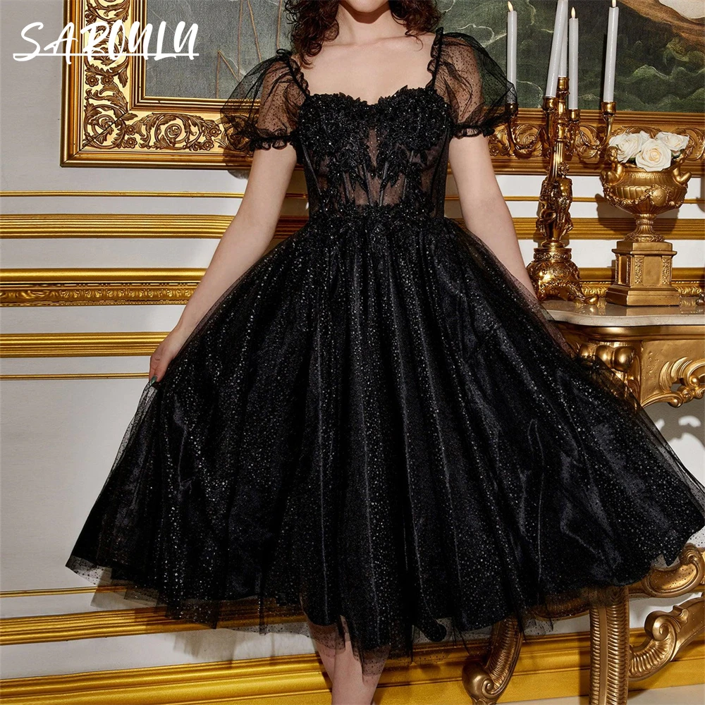 Formal Midi Glitter Prom Dress Glitter Sparkle Puff Sleeve Homecoming Dresses Cocktail Party Gown Vestidos De Gala
Formal Midi Glitter Prom Dress Glitter Sparkle Puff Sleeve Homecoming Dresses Cocktail Party Gown Vestidos De Gala